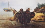 Ilia Efimovich Repin Boat tracker oil painting artist